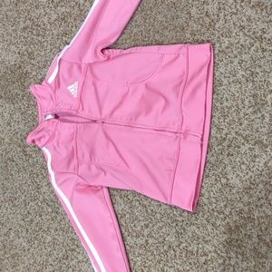 Pink Adidas track jacket 3T